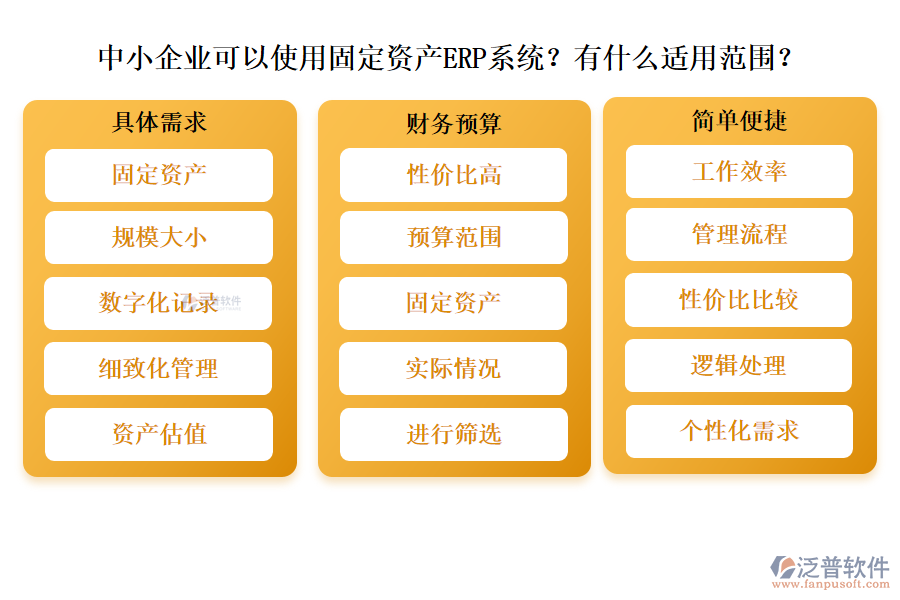 中小企業(yè)可以使用固定資產(chǎn)ERP系統(tǒng)？有什么適用范圍？