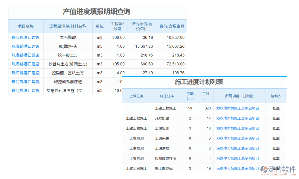 工程量管理